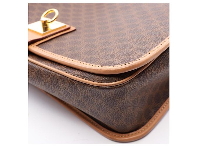 Céline Bolso de hombro Celine Macadam Brown Castaño - vista 8
