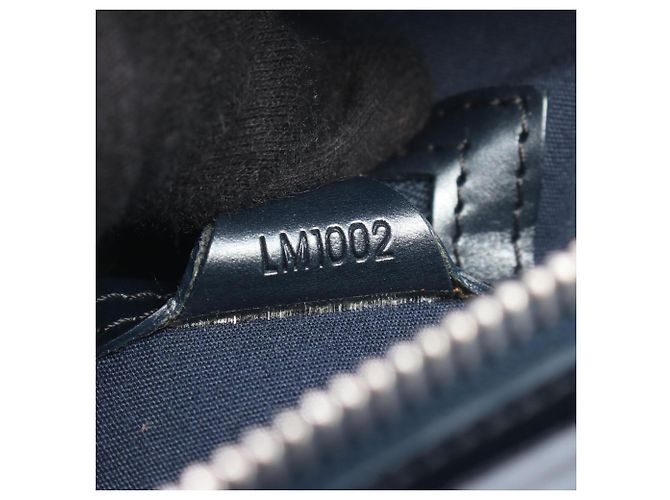 Louis Vuitton Stockton Handtasche Marineblau - Ansicht 5