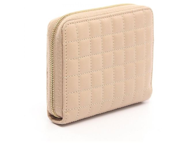 Céline Celine C-Charm Leather Coin Purse Beige - view 2