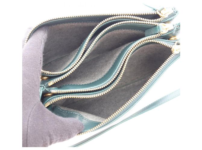 Céline Bolso de hombro Celine TRIO SMALL Verde - vista 3