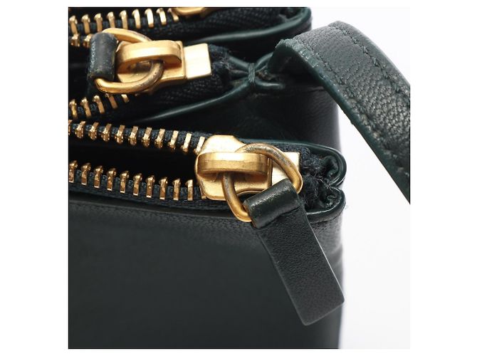 Céline Bolso de hombro Celine TRIO SMALL Verde - vista 5