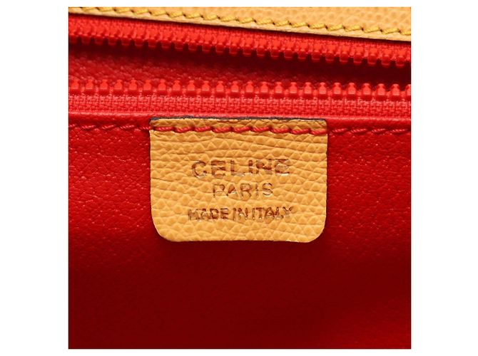 Céline Celine Turnlock 2-Way Handtasche Gelb - Ansicht 4
