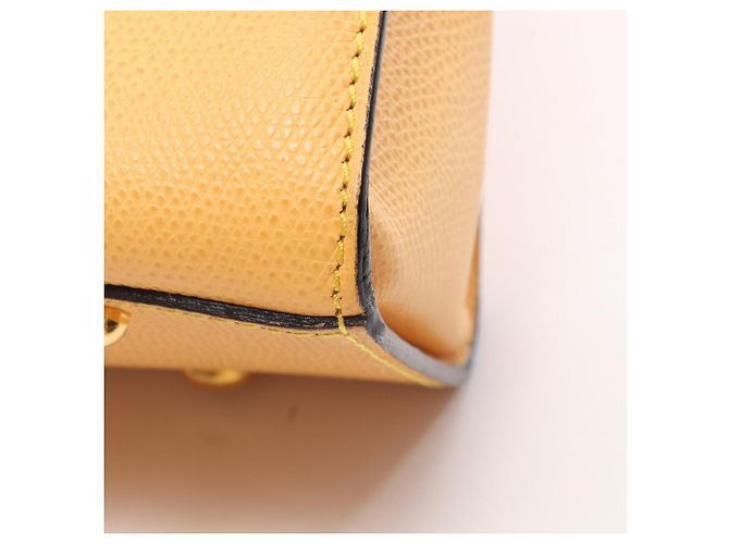 Céline Celine Turnlock 2-Way Handtasche Gelb - Ansicht 8