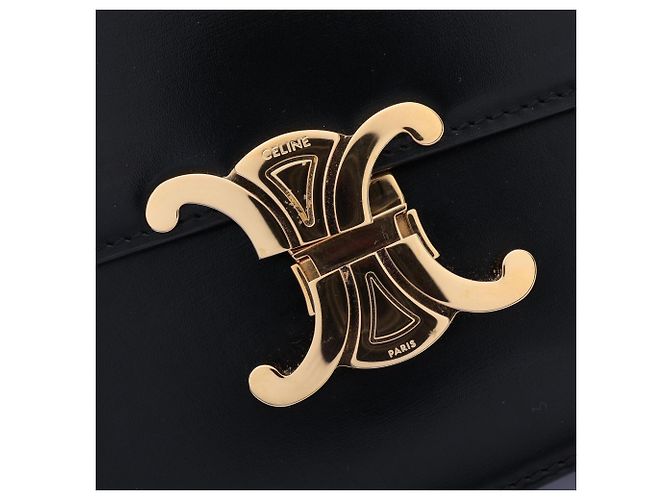 Céline Bolso de hombro Celine Classic Triomphe Medium Negro - vista 7