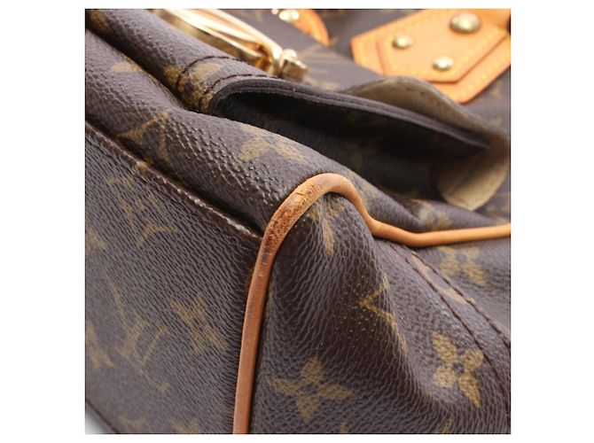 Bolsa Louis Vuitton Manhattan GM Monogram Marrom Monograma - vista 9