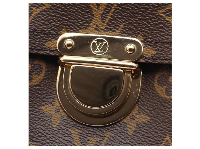 Borsa Louis Vuitton Manhattan PM Marrone Monogramma - vista 11