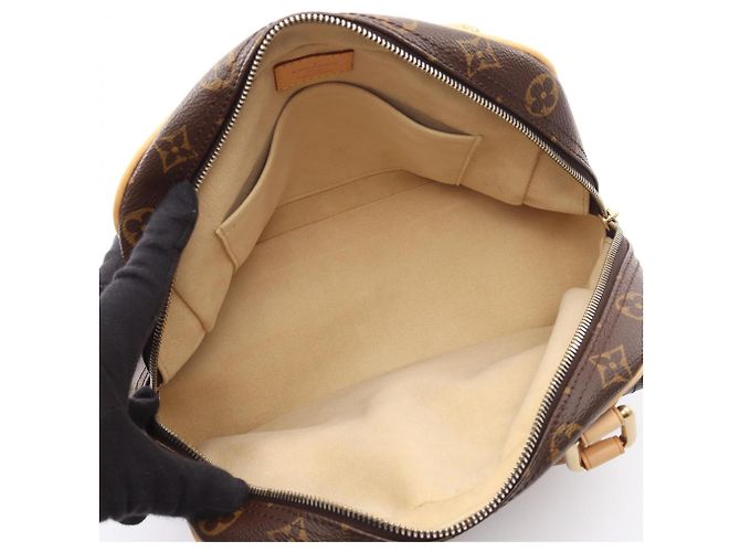 Borsa Louis Vuitton Manhattan PM Marrone Monogramma - vista 3