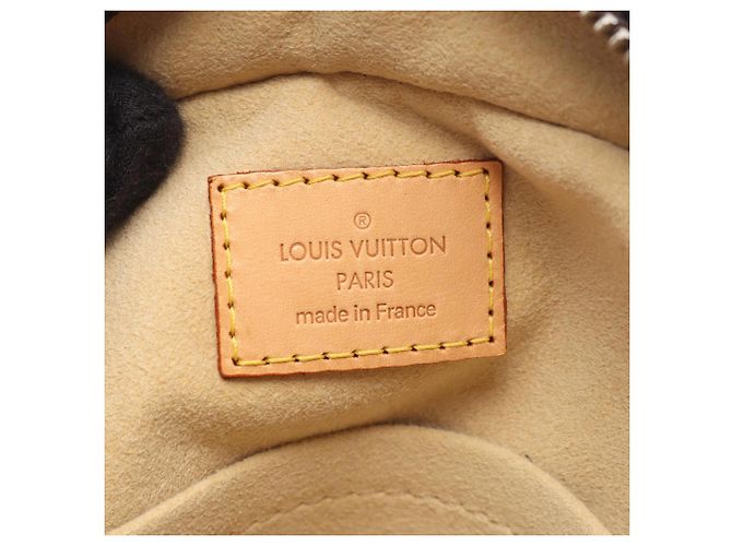 Borsa Louis Vuitton Manhattan PM Marrone Monogramma - vista 4