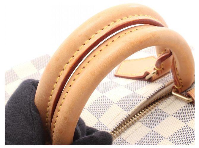 Bolso de mano Louis Vuitton Speedy 25 Blanco - vista 7