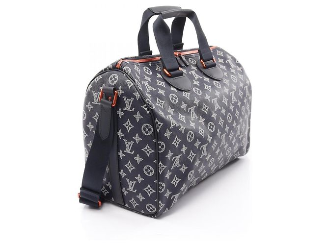 Borsa Boston Louis Vuitton Speedy Bandoulière 40 Bianco Rosso Blu navy - vista 2
