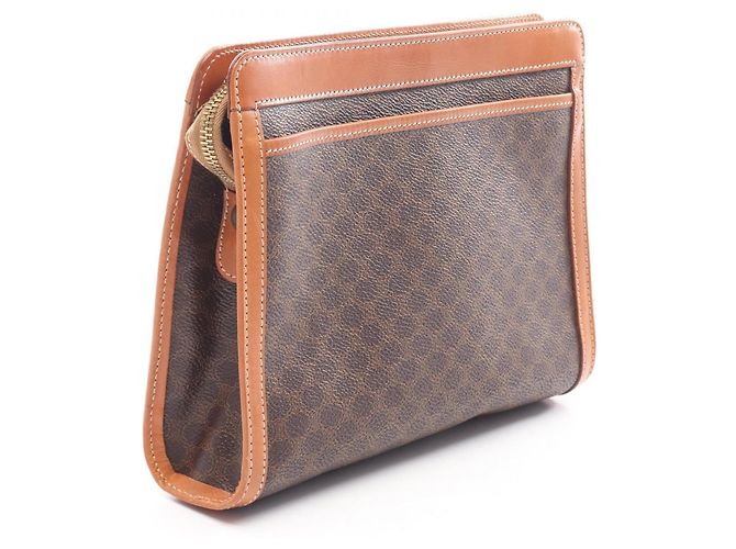 Céline Bolso Celine Macadam Castaño Beige - vista 2