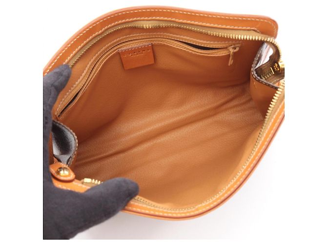 Céline Bolso Celine Macadam Castaño Beige - vista 3