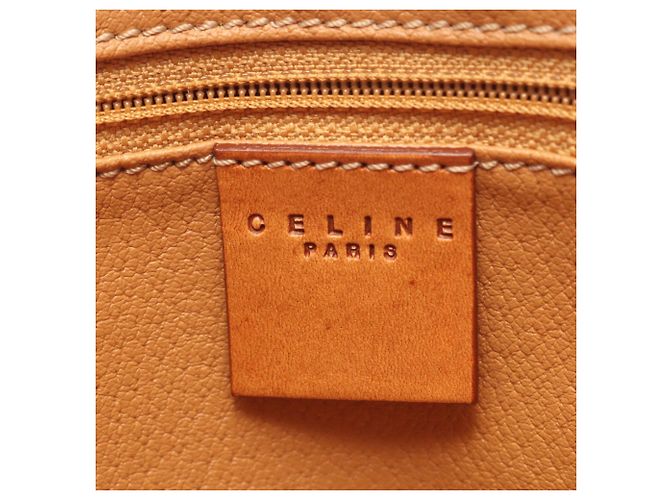 Céline Bolso Celine Macadam Castaño Beige - vista 4
