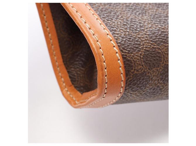 Céline Bolso Celine Macadam Castaño Beige - vista 6