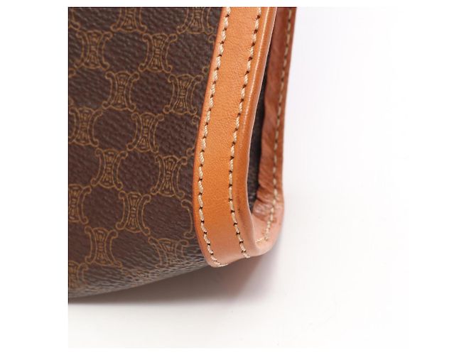 Céline Bolso Celine Macadam Castaño Beige - vista 7