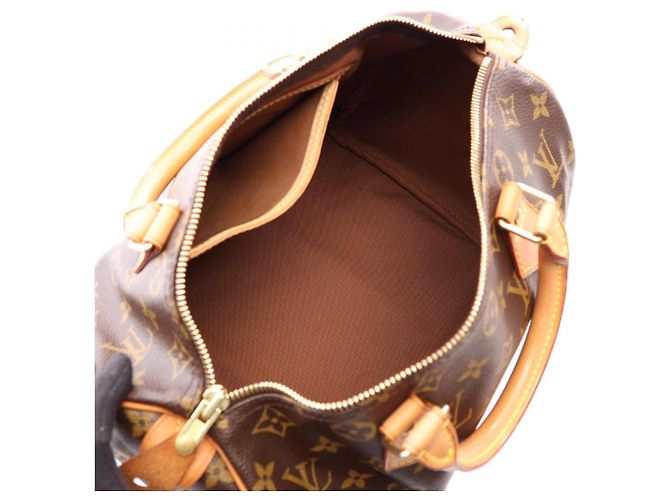 Louis Vuitton Speedy 30 Monogram Handtasche Braun - Ansicht 3