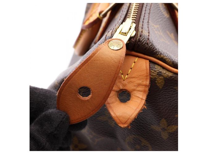 Louis Vuitton Speedy 30 Monogram Handtasche Braun - Ansicht 7