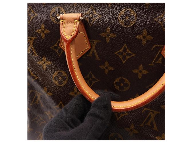 Louis Vuitton Speedy 30 Monogram Handtasche Braun - Ansicht 9