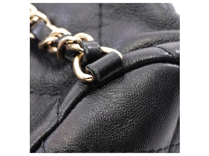 Zaino/Borsa Chanel Matelassé in pelle di agnello nera Nero - vista 6