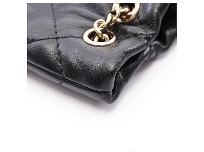 Zaino/Borsa Chanel Matelassé in pelle di agnello nera Nero - vista 7