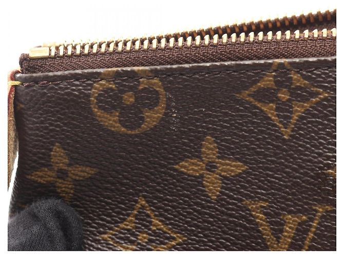 Borsa Tote Louis Vuitton Totally PM Marrone - vista 12