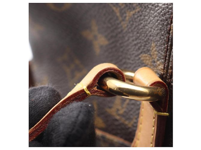 Borsa Tote Louis Vuitton Totally PM Marrone - vista 9