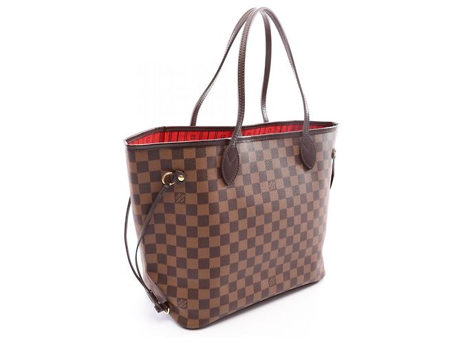 Bolso tote Louis Vuitton Neverfull MM Damier Ebene Castaño - vista 2