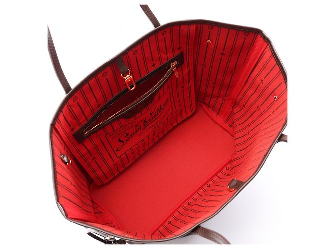 Bolso tote Louis Vuitton Neverfull MM Damier Ebene Castaño - vista 3
