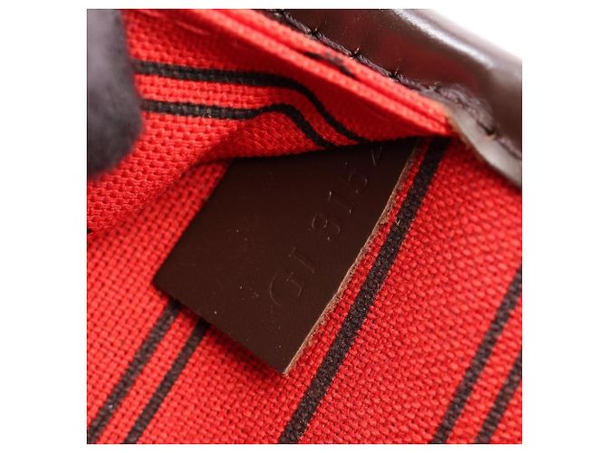 Bolso tote Louis Vuitton Neverfull MM Damier Ebene Castaño - vista 5