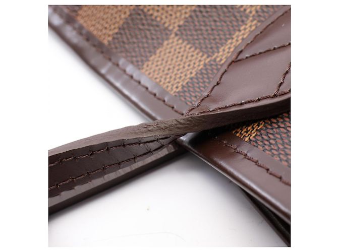 Bolso tote Louis Vuitton Neverfull MM Damier Ebene Castaño - vista 9