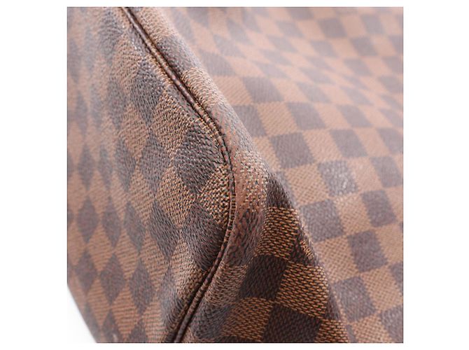 Bolso tote Neverfull MM Damier de Louis Vuitton Castaño - vista 13