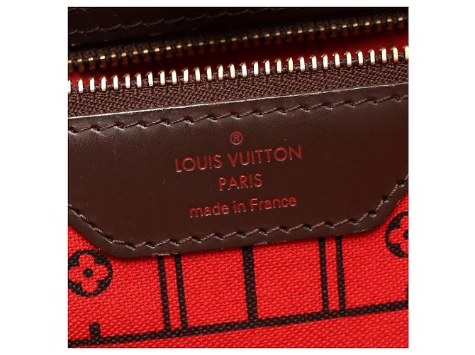 Bolso tote Neverfull MM Damier de Louis Vuitton Castaño - vista 4