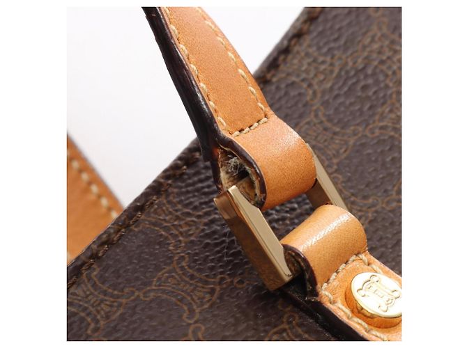 Céline Sac Cabas Celine Macadam Marron Beige - vue 7