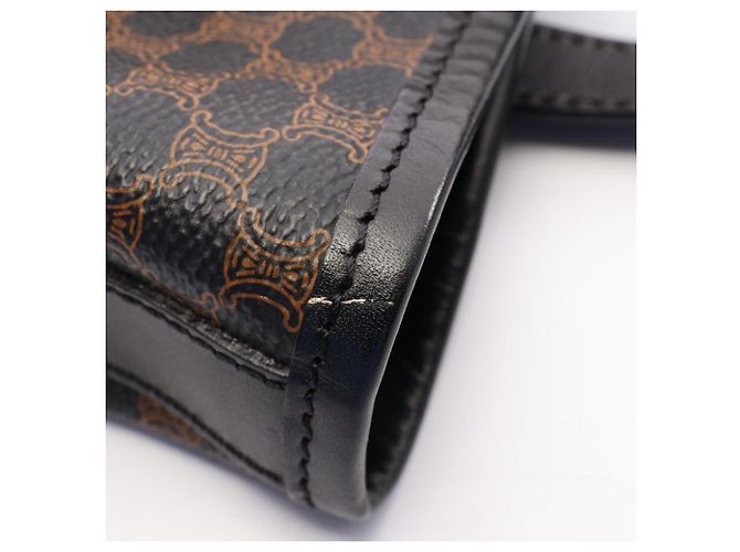 Céline Saco Tote Celine Macadam Marrom Preto - vista 9