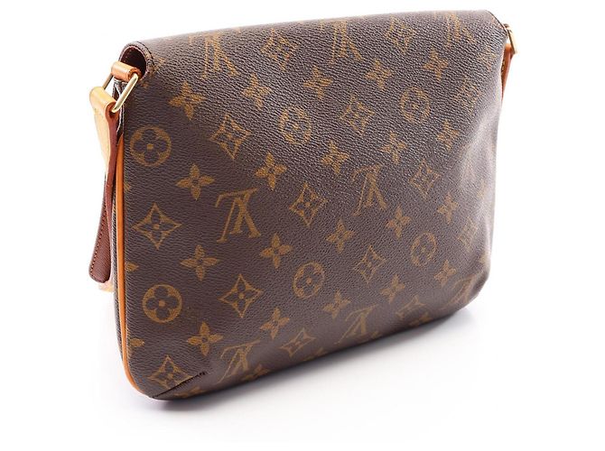Bolsa de Ombro Louis Vuitton Musette Tango Monogram Marrom Monograma - vista 2