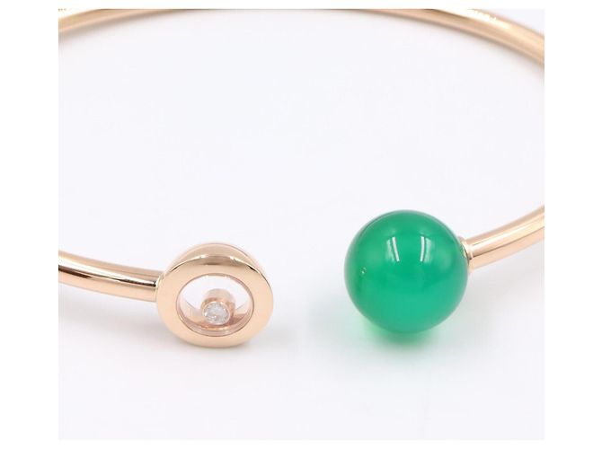 Bracciale Chopard Happy Diamonds Planet Agata Verde D'oro - vista 4
