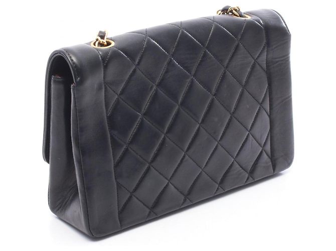 Borsa Chanel Matelassé Diana Flap Nero - vista 2