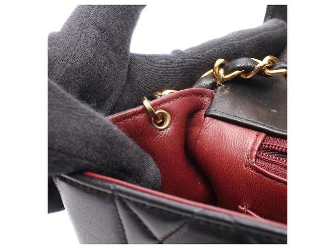 Borsa Chanel Matelassé Diana Flap Nero - vista 7
