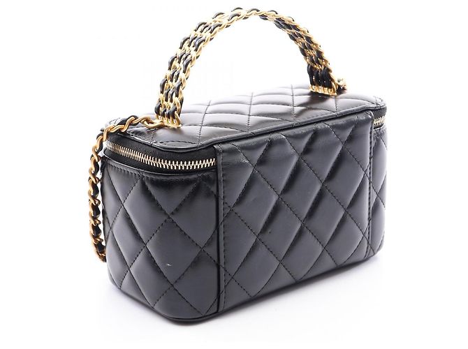 Bolso Vanity Chanel Matelassé Negro - vista 2