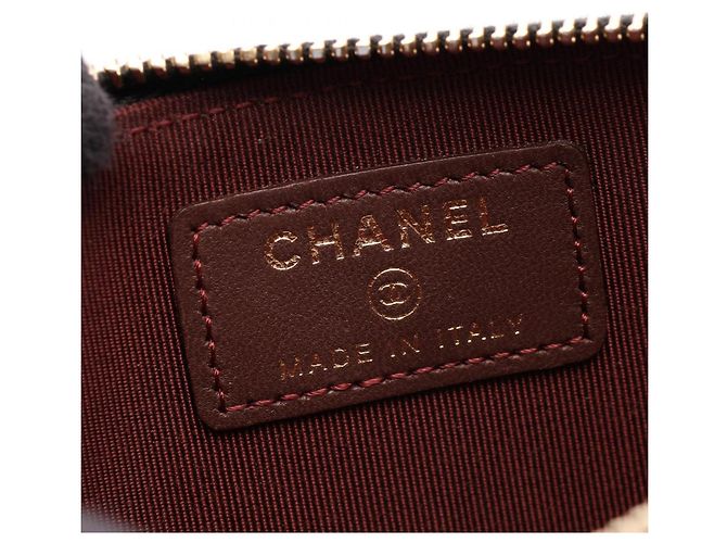 Borsa/Pouch Chanel Matelassé in pelle d'agnello nera Nero - vista 5