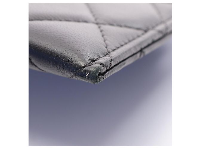 Borsa/Pouch Chanel Matelassé in pelle d'agnello nera Nero - vista 8