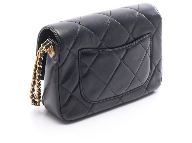 Chanel Matelassé Small Flap Schultertasche Schwarz - Ansicht 2