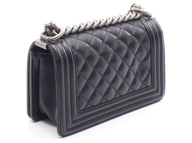 Borsa a tracolla Chanel Boy Small in nero - vista 2