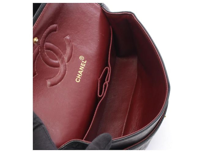 Borsa a tracolla Chanel Matelassé Double Flap Nero - vista 3