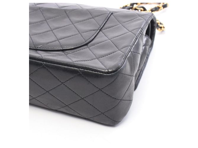 Borsa a tracolla Chanel Matelassé Double Flap Nero - vista 7