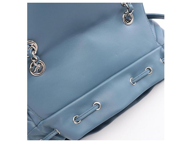 Zaino/Borsa Chanel Chevron V-stitch Blu - vista 6