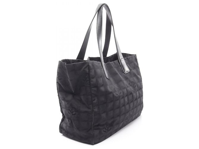 Borsa Tote Chanel New Travel Line MM Nero - vista 2