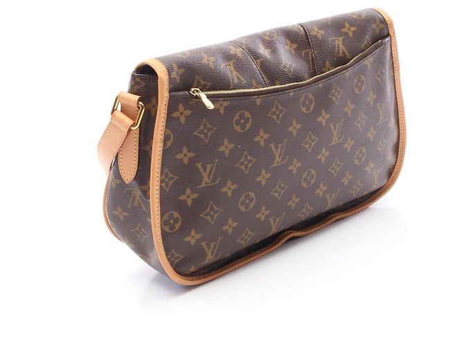Borsa a tracolla Louis Vuitton Menilmontant MM Marrone Monogramma - vista 2
