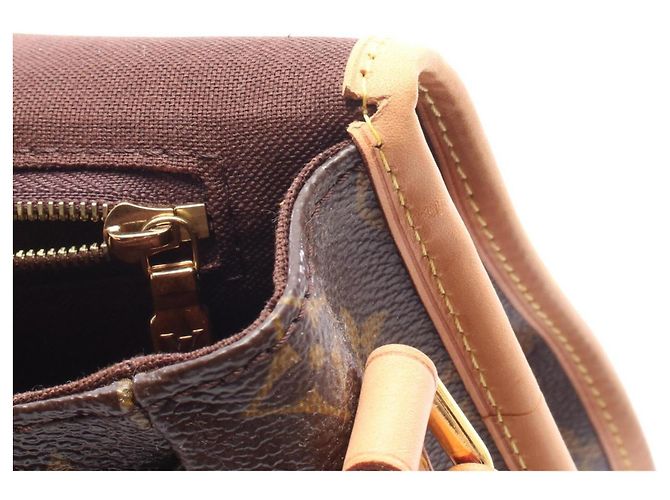 Borsa a tracolla Louis Vuitton Menilmontant MM Marrone Monogramma - vista 6