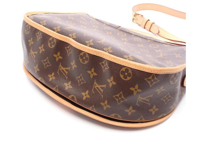 Borsa a tracolla Louis Vuitton Menilmontant MM Marrone Monogramma - vista 9